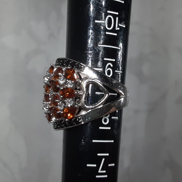 925 Madeira Citrine And Gemstone Ring. PRICE IS FIRM. - Picture 5 of 6